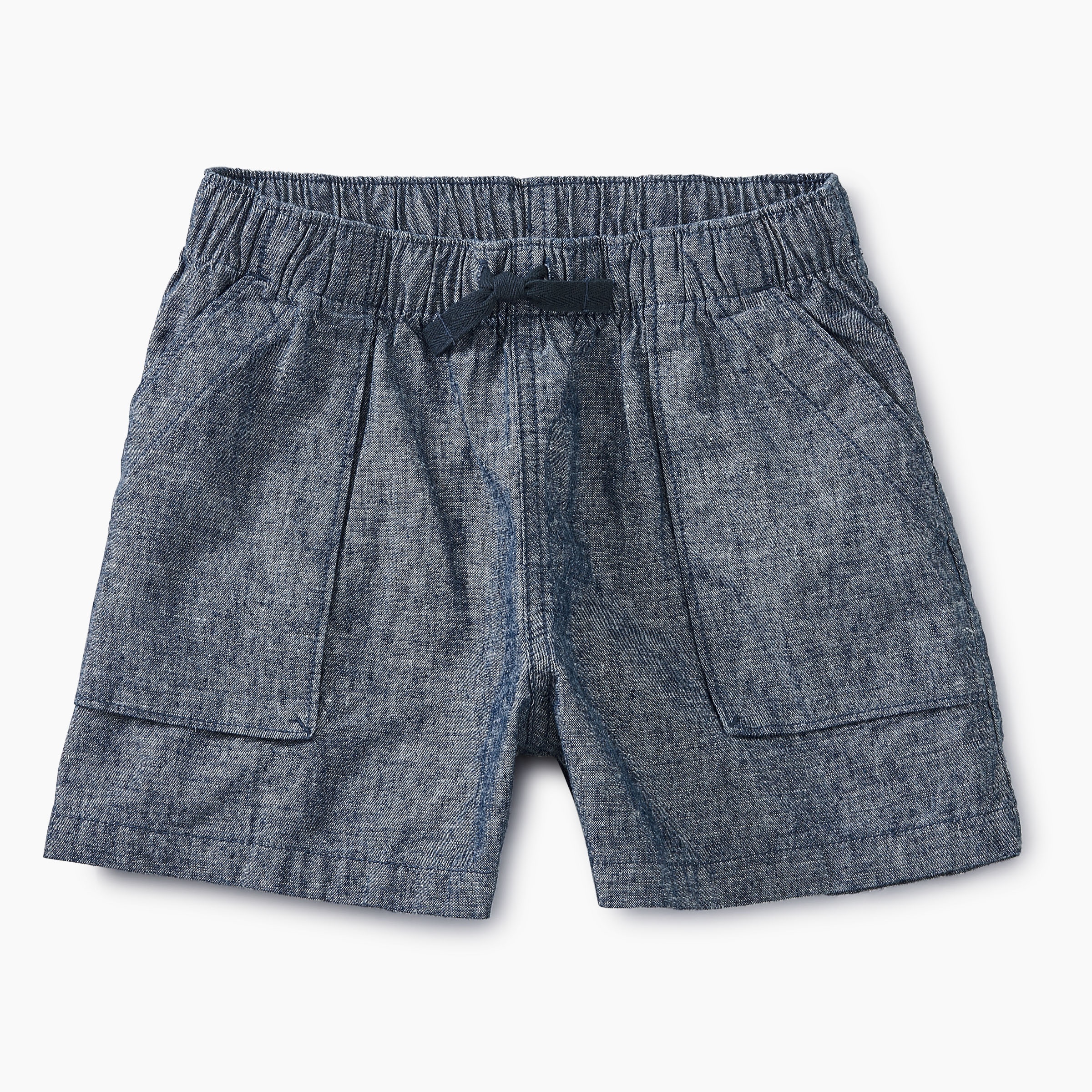 Ditsy Chambray Pull-On Shorts | Tea Collection