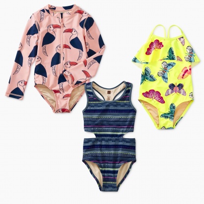 Girls Swimsuits & Girls Swimwear | Tea Collection