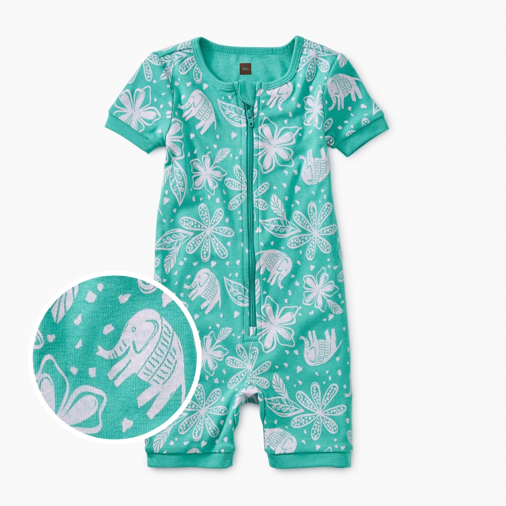 Printed Short Sleeve Baby Pajamas Tea Collection