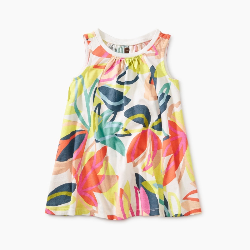 Printed Trapeze Baby Dress | Tea Collection