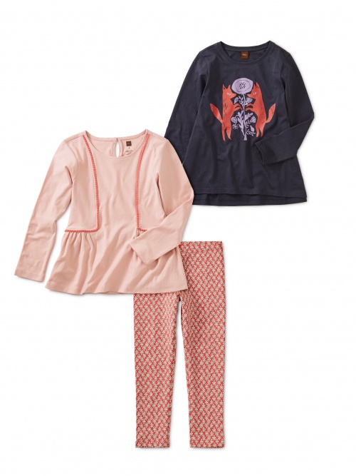 Poppies & Pom Poms Set