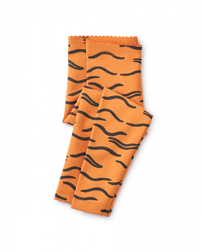 Tiger Stripes Baby Leggings Tea Collection