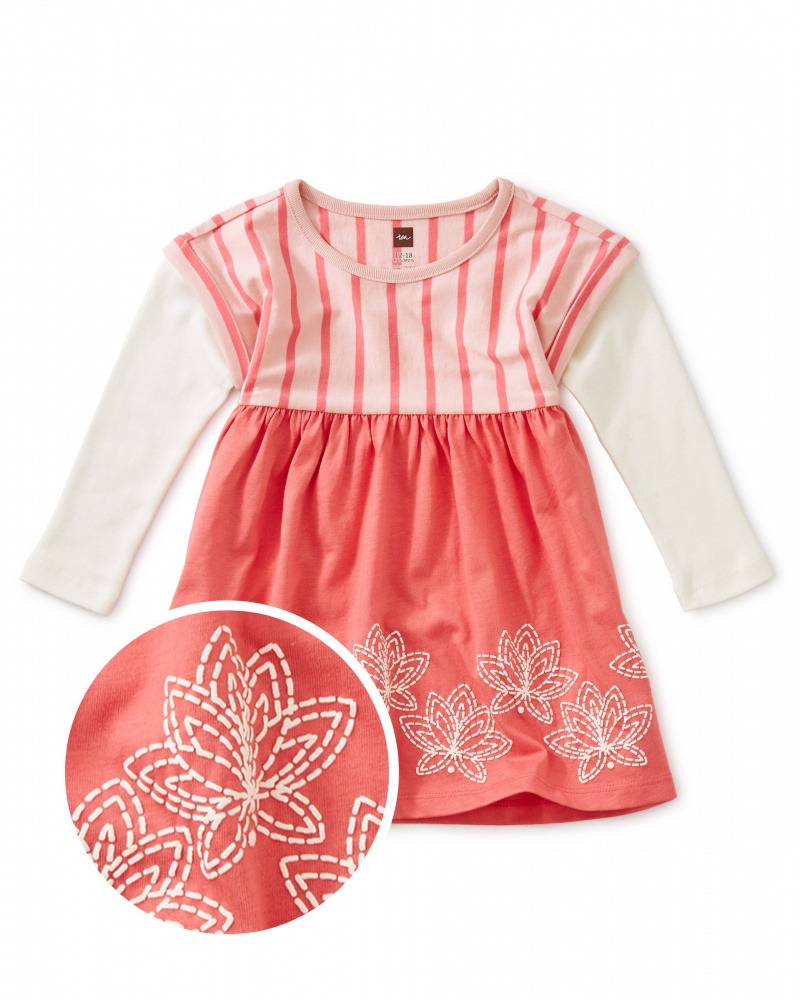 Lotus Layered Sleeve Baby Dress