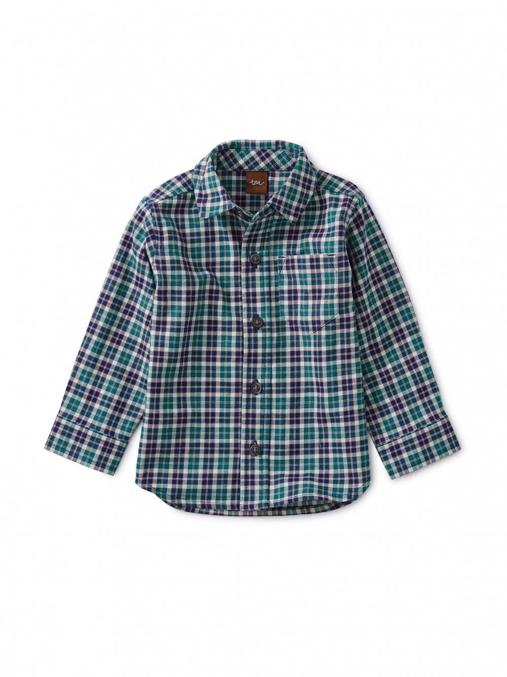 Patterned Button Up Baby Shirt | Tea Collection
