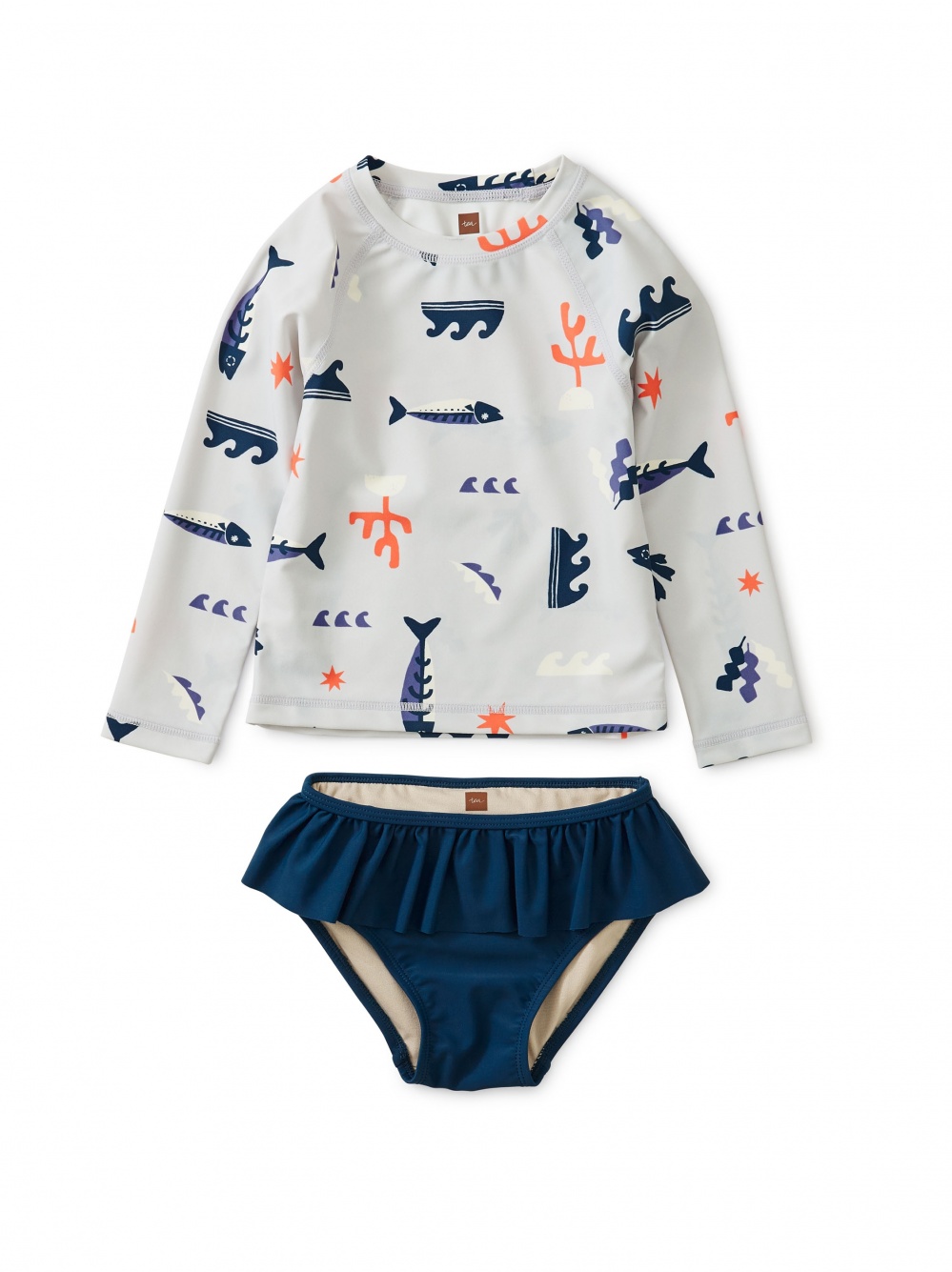 Printed Rash Guard Baby Set Tea Collection