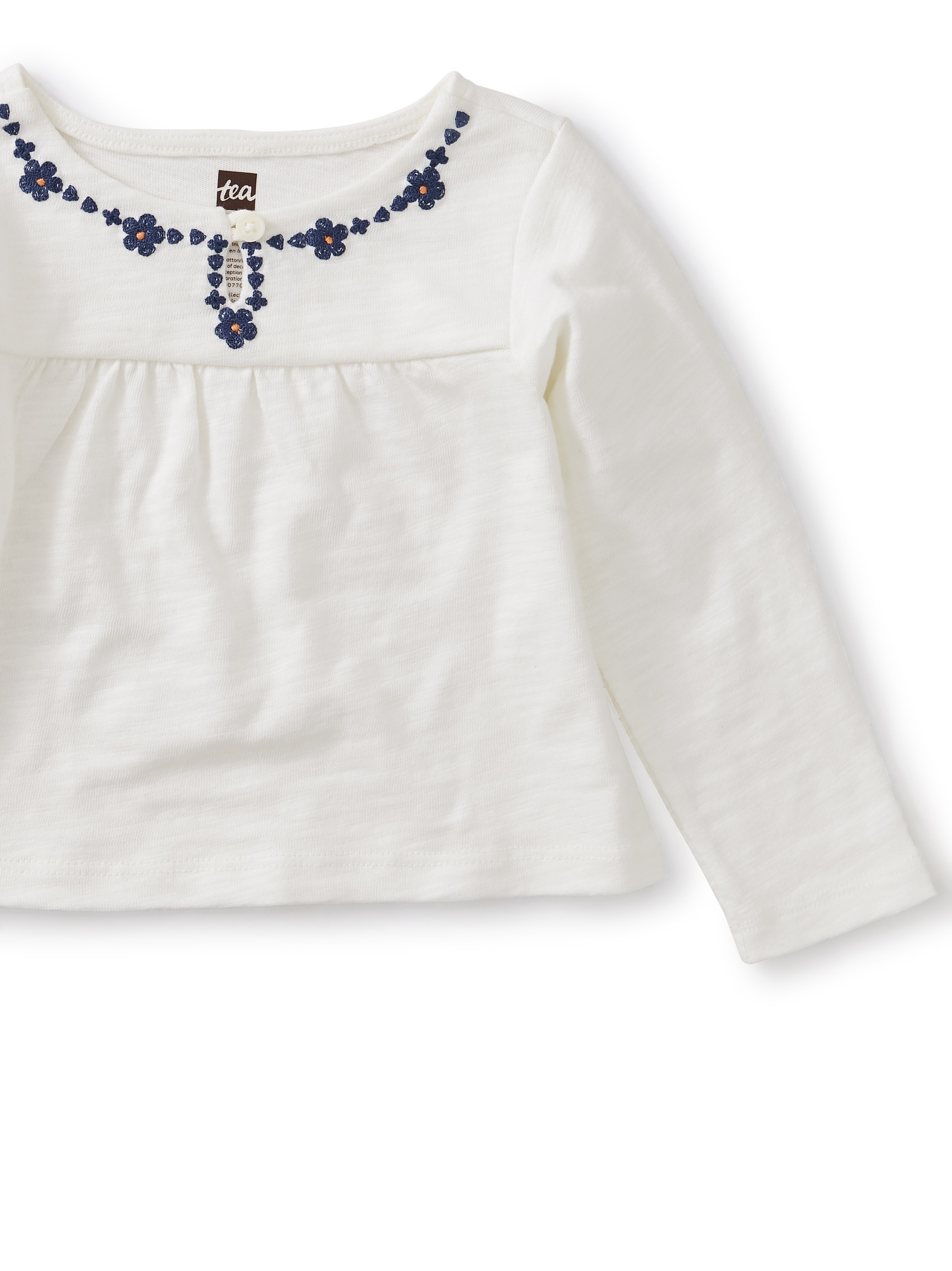 Embroidered Necklace Baby Top | Tea Collection