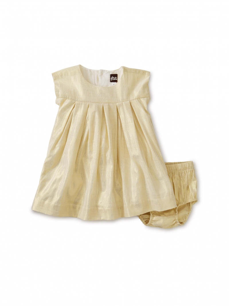 Pleated Baby Dress