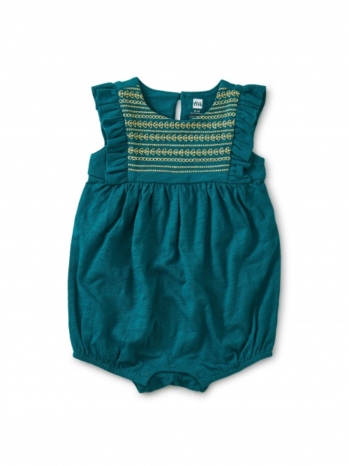 teal baby dress