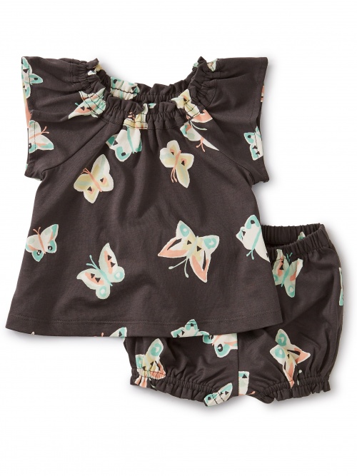 Butterfly Ruffle Baby Set