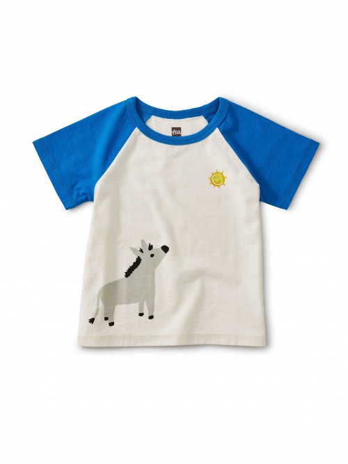 Hee-Haw Baby Donkey Raglan Tee