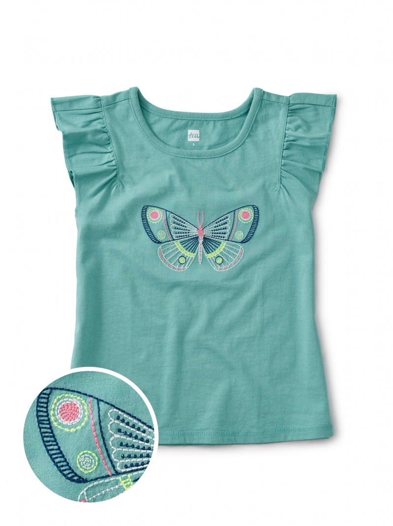 Embroidered Butterfly Tee