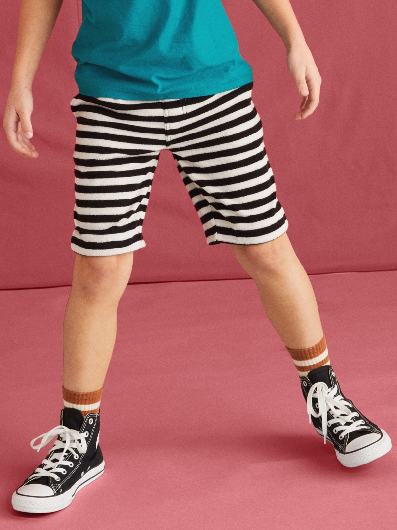 Terry Striped Vacation Shorts