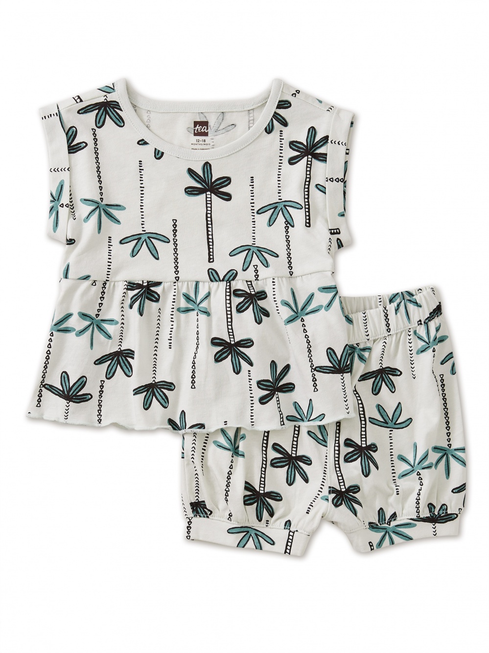 Palm Print Baby Set | Tea Collection