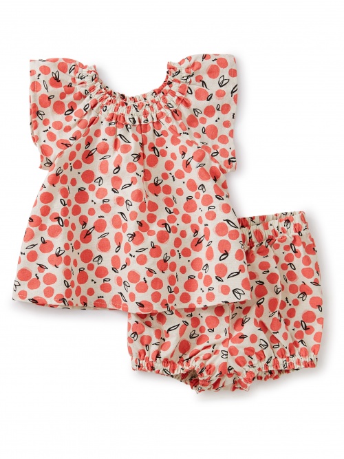 Ruffle Neck Baby Set