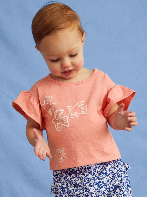 Love Dove High Ruffle Tee