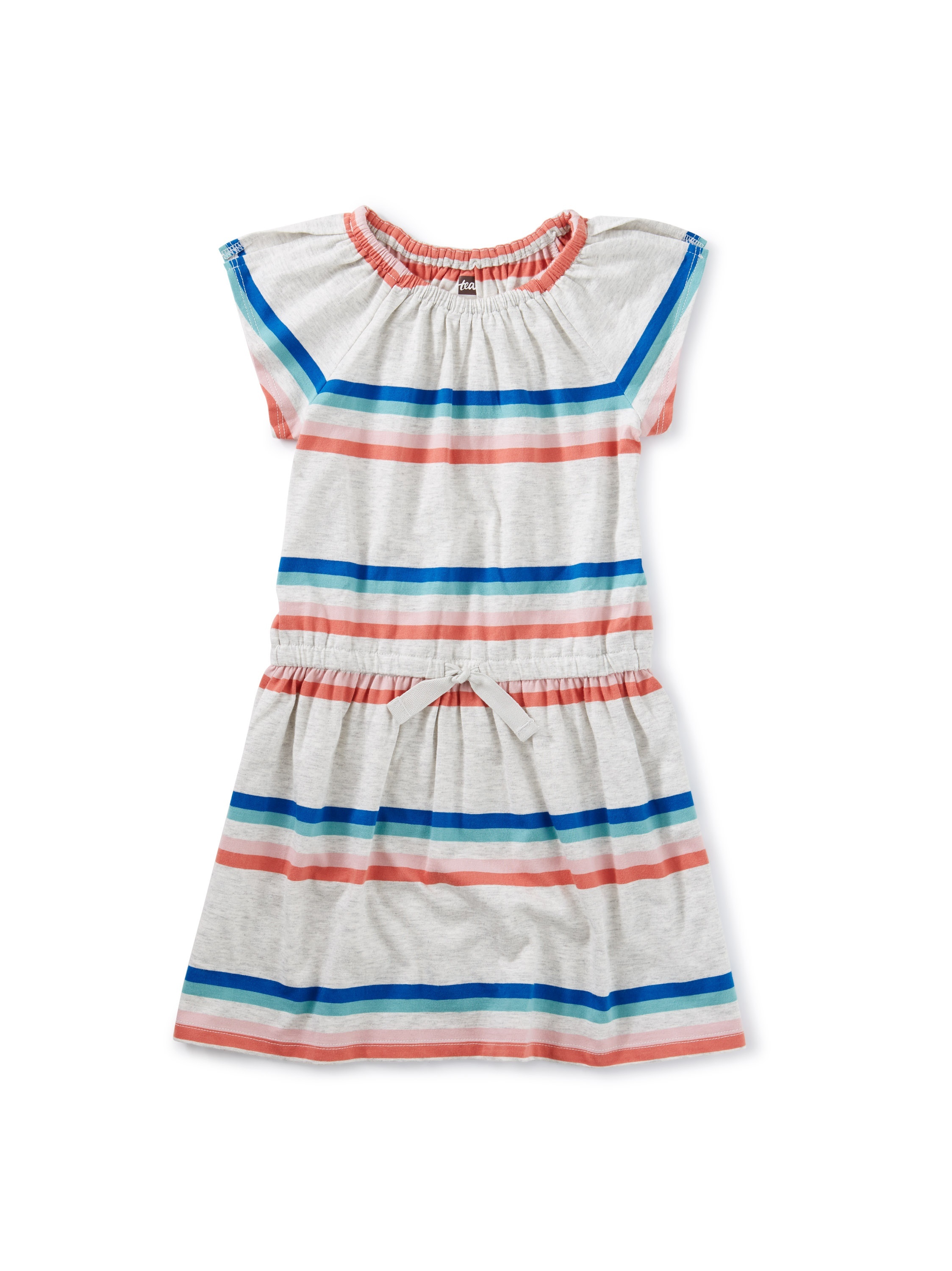 Flutter Sleeves Boat-Neck Tea-Length Special Occasion Dress Grape main image 1
