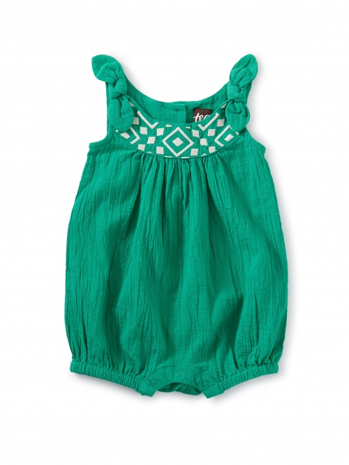 Embroidered Romper
