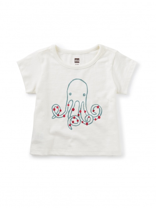 Metallic Octopus Baby Tee