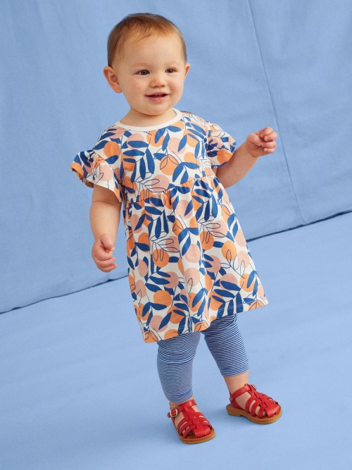 Flowy Ruffles Sleeve Dress