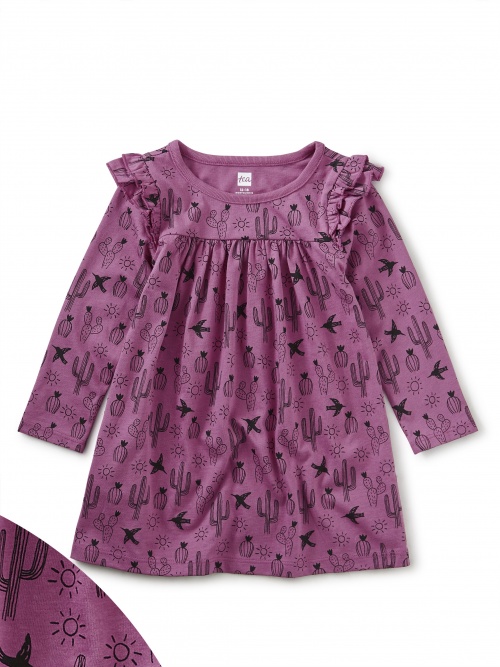 Ruffle Shoulder Baby Dress