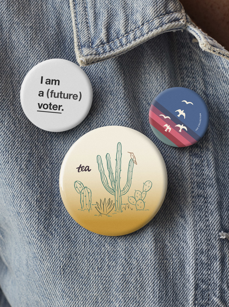 I Am A Voter Button Set