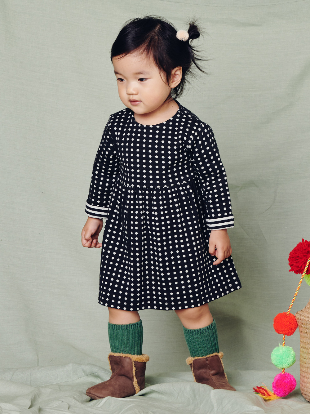 Khumbu Double Knit Baby Dress | Tea Collection