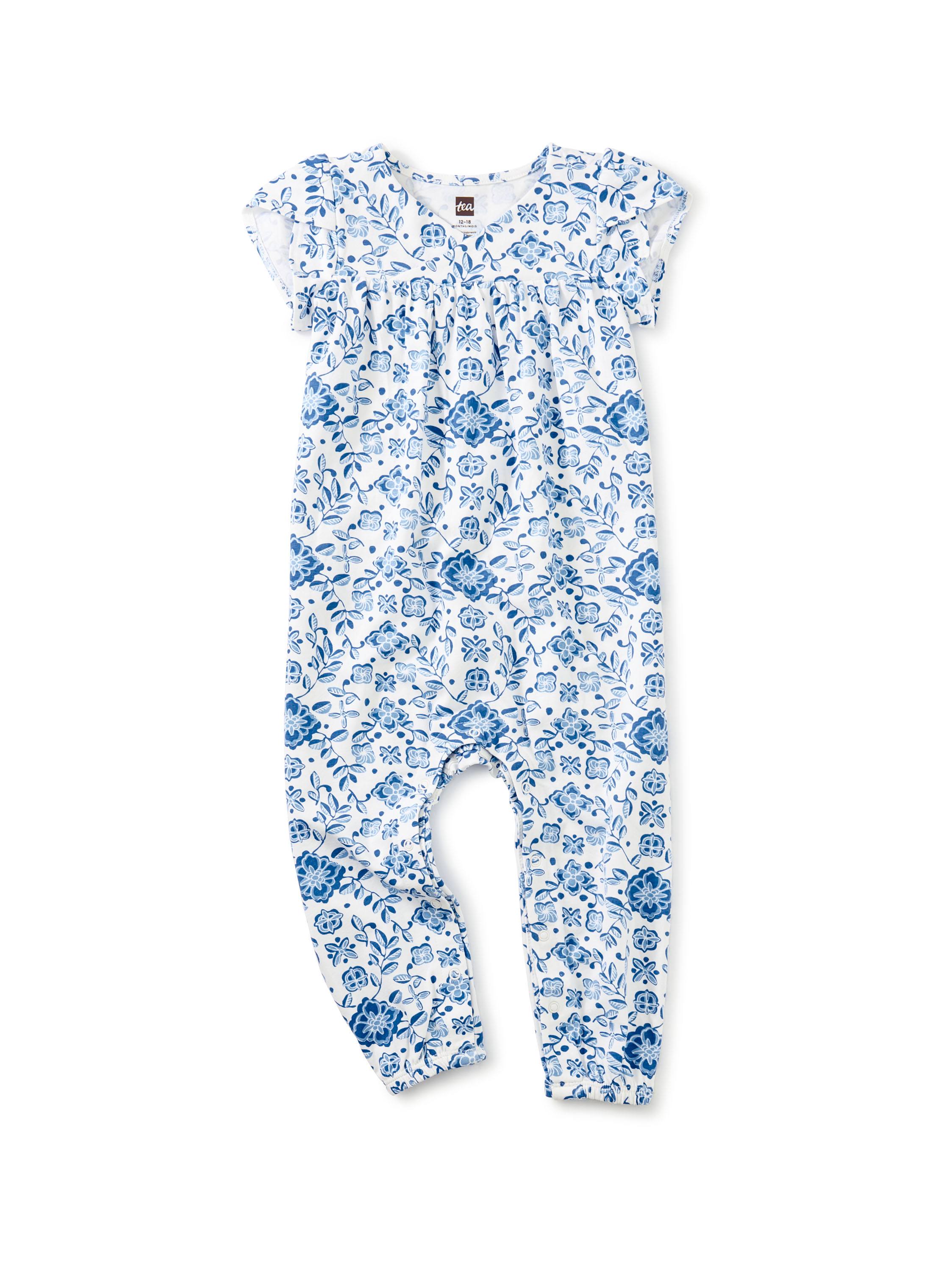 Tulip Sleeve Wrap Baby Romper | Tea Collection