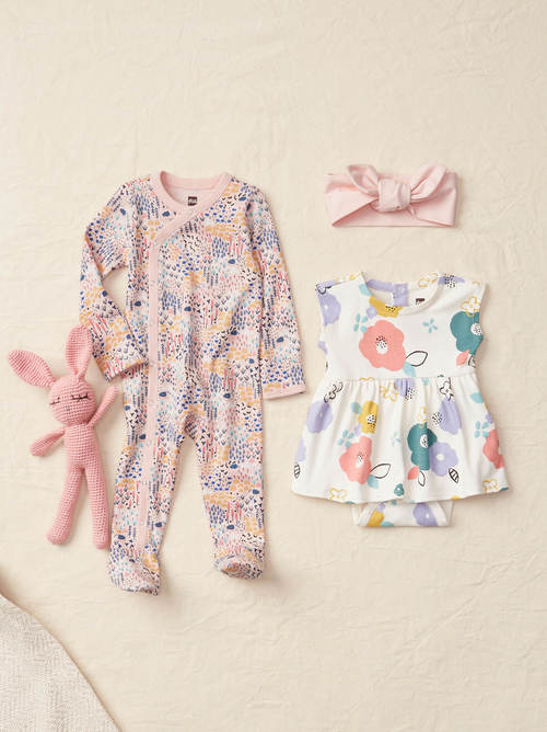 Side Snap Footed Baby Romper