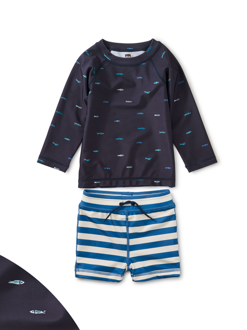 Rash Guard Baby Swim Set Tea Collection