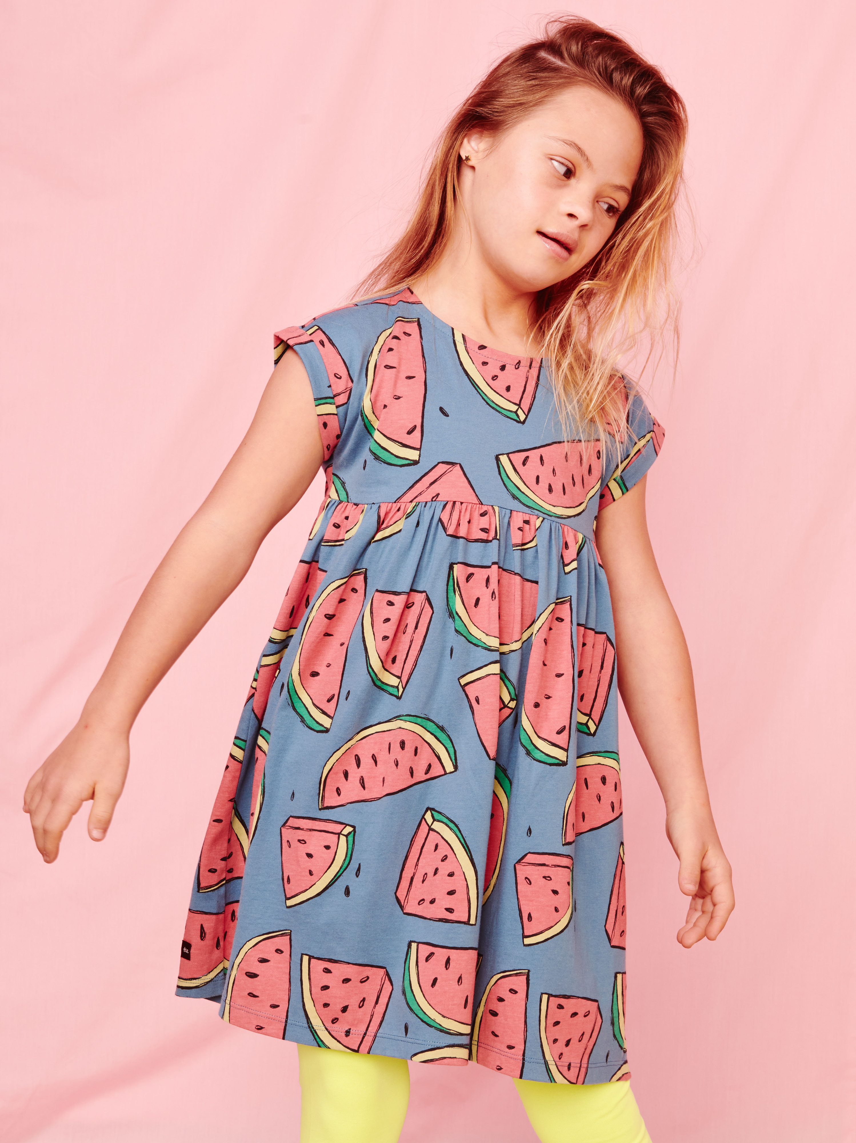 Tea Collection Puff Sleeve Empire Dress - Sweet Jaguars