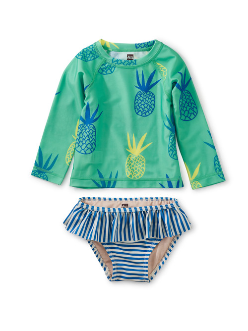 Baby girl swim rash guard clearance