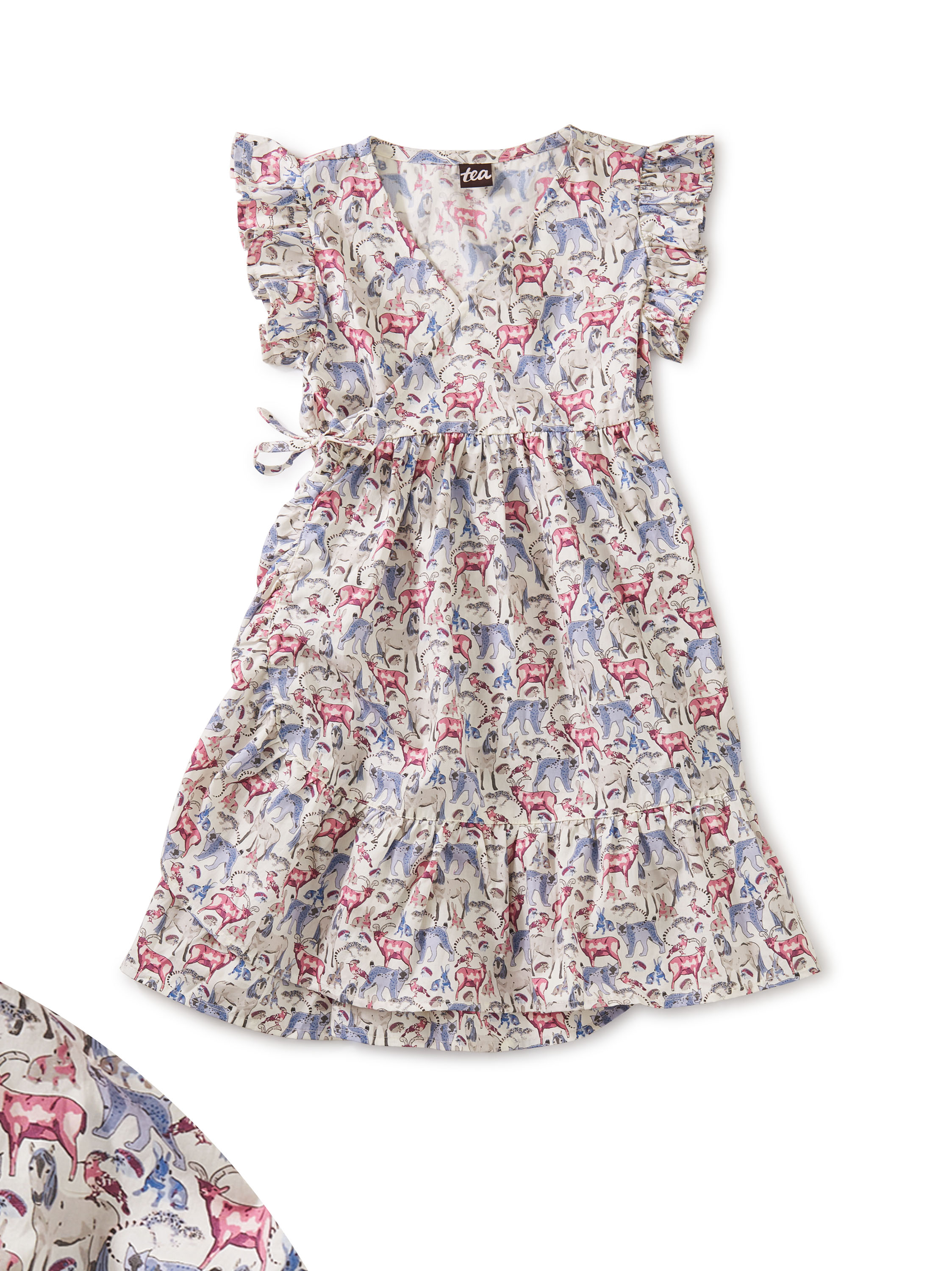 Woven Wrap Dress | Tea Collection