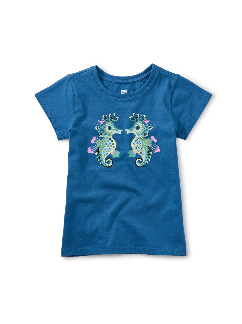 Seahorse Play Graphic Tee