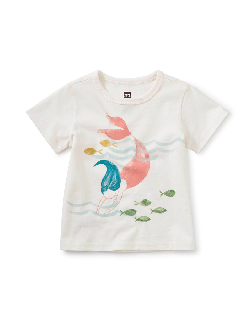 Diving Mermaid Baby Graphic Tee | Tea Collection