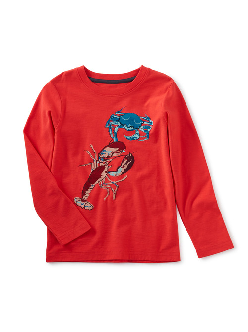 TEA COLLECTION BOY/'S LONG SLEEVED RED TEE T-SHIRT CAR BOAT CITY SCAPE NEW