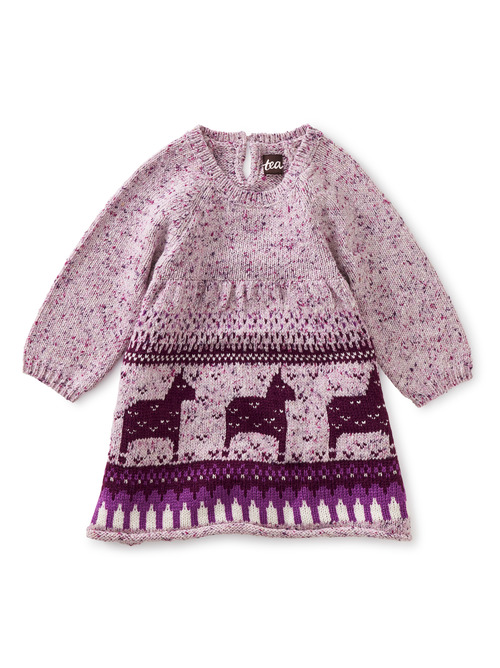 Dala Horse Baby Sweater Dress