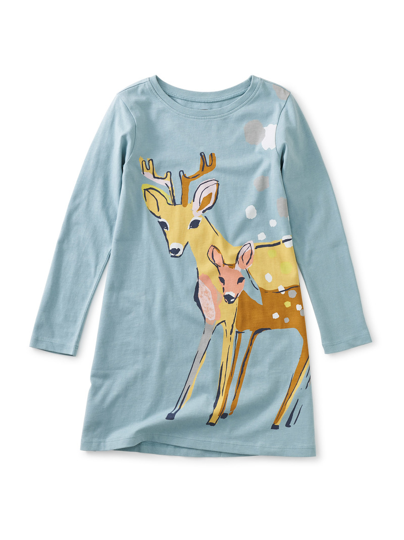 Deer Duo T-Shirt Dress