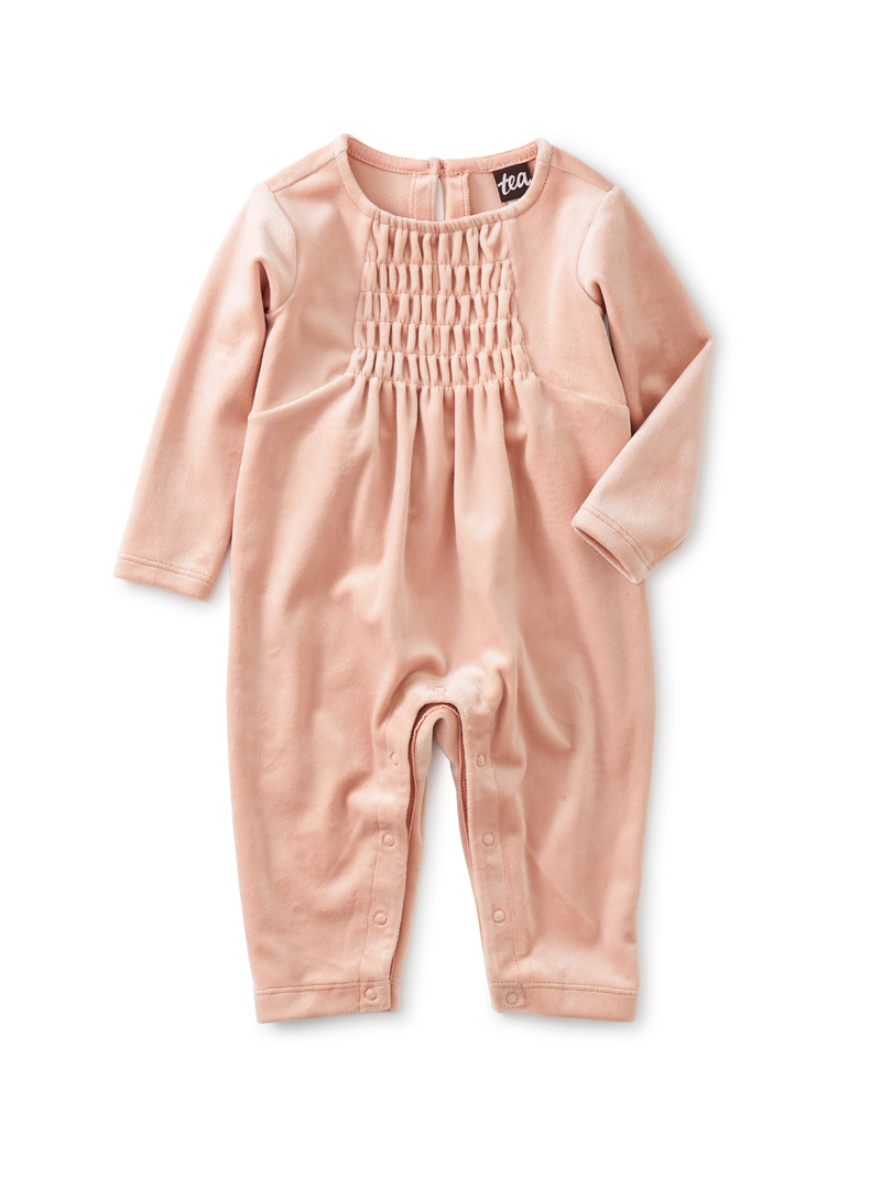 Velour Baby Romper Tea Collection