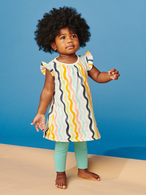 Ruffle Shoulder Baby Dress