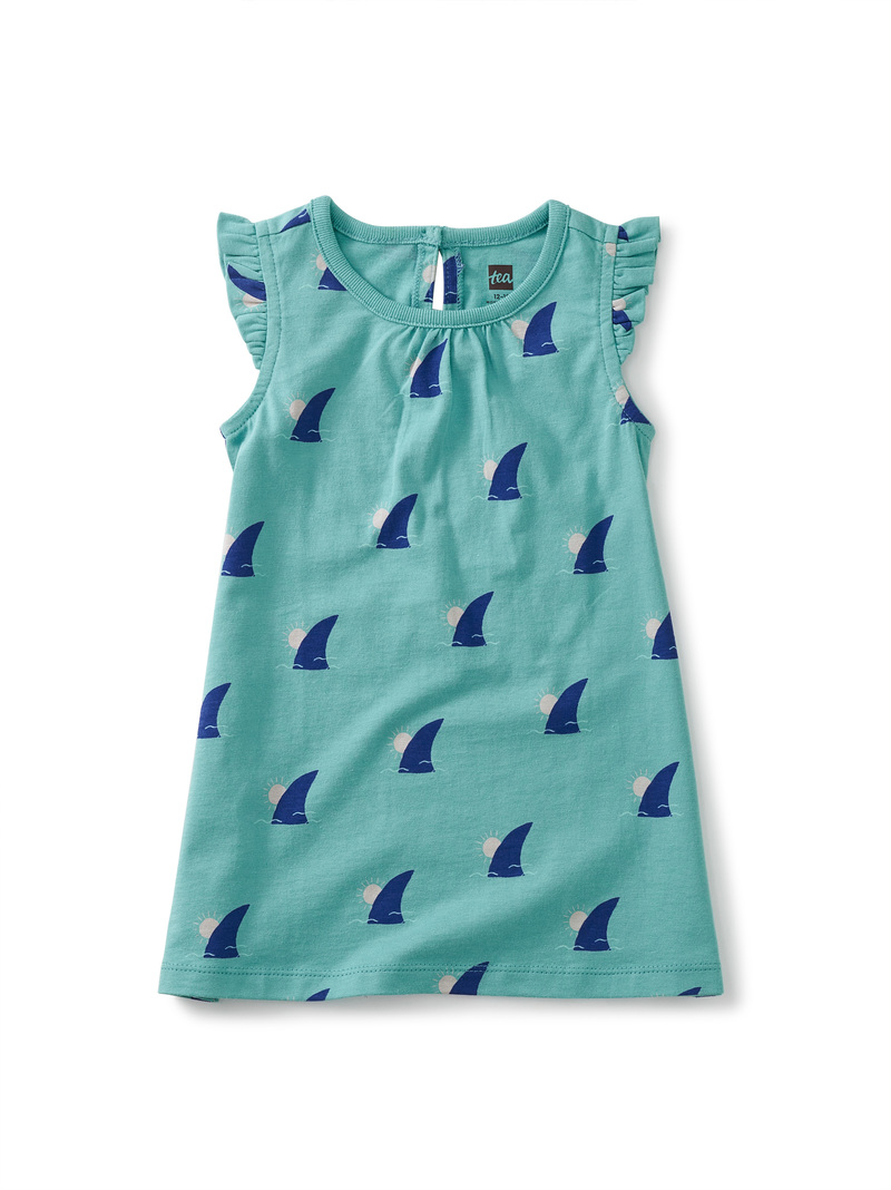 Ruffle Shoulder Baby Dress