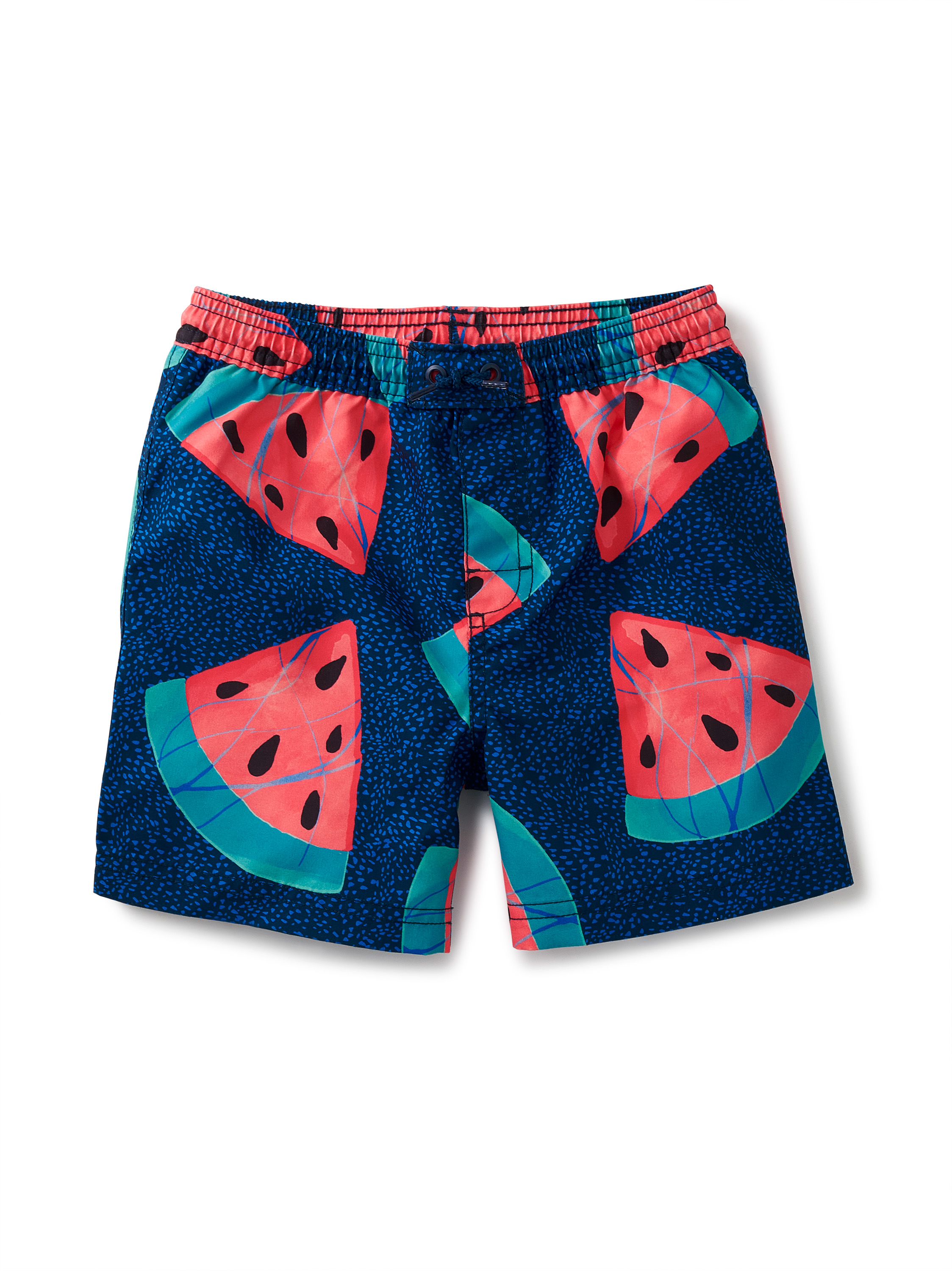 Tea Collection Mid-Length Swim Trunks - Scallop Waves