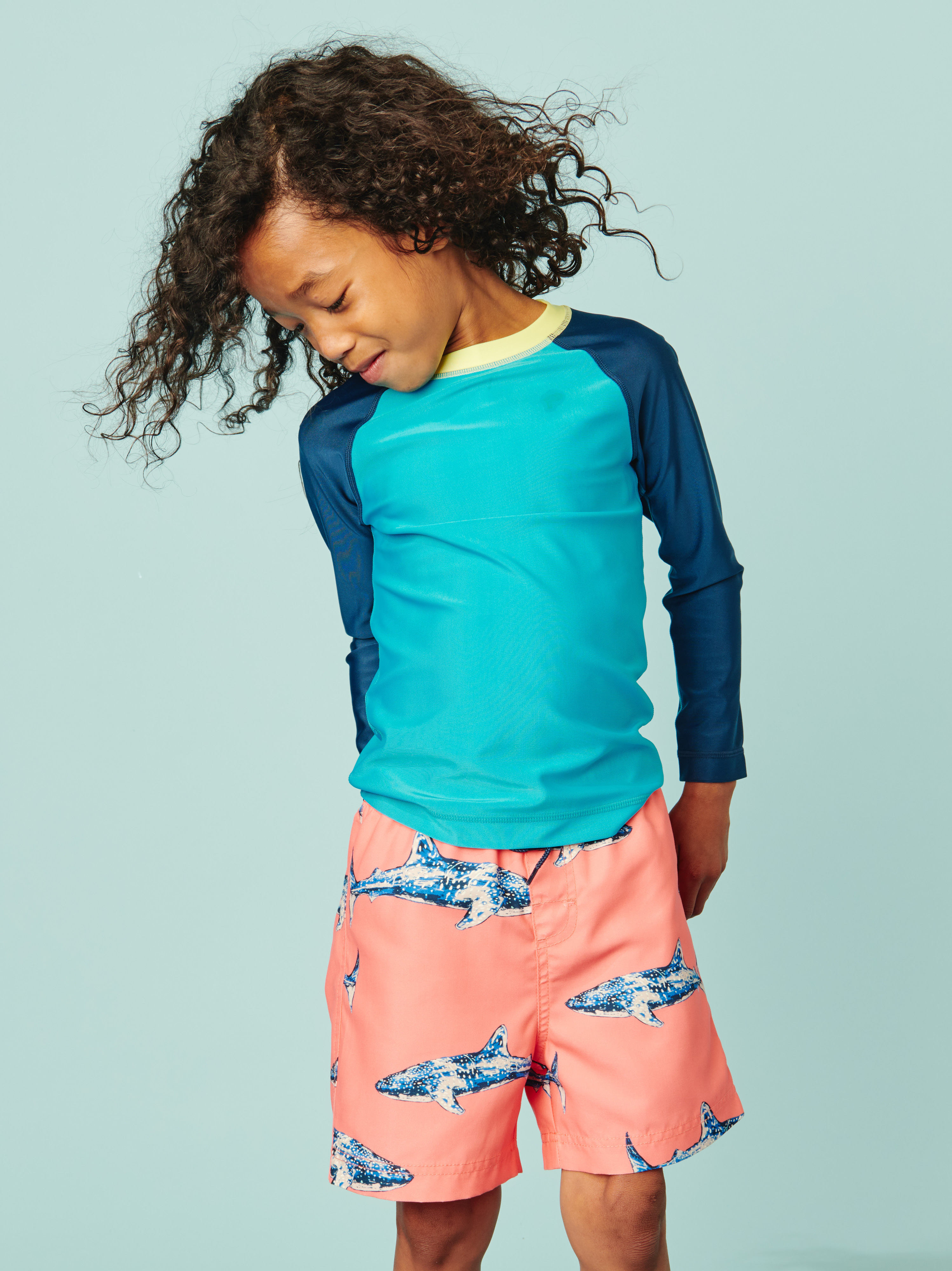 MidLength Swim Trunks Tea Collection