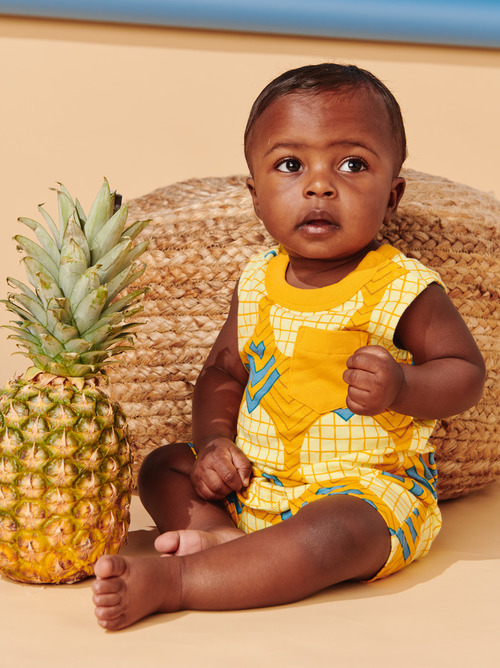 NWT Gymboree newborn Essentials Baby boy pineapple romper Newborn 0 M 