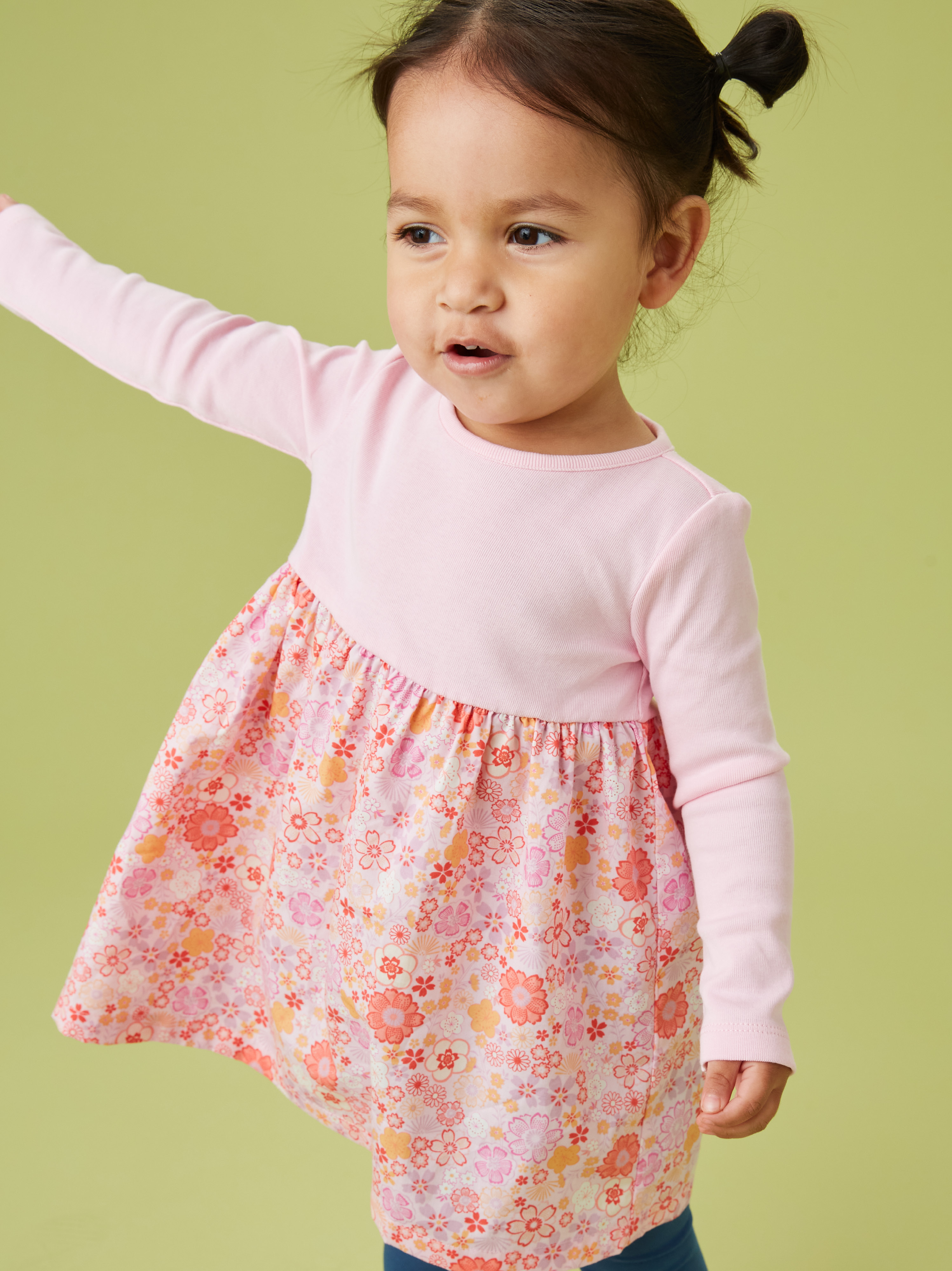Print Mix Skirted Baby Dress Tea Collection