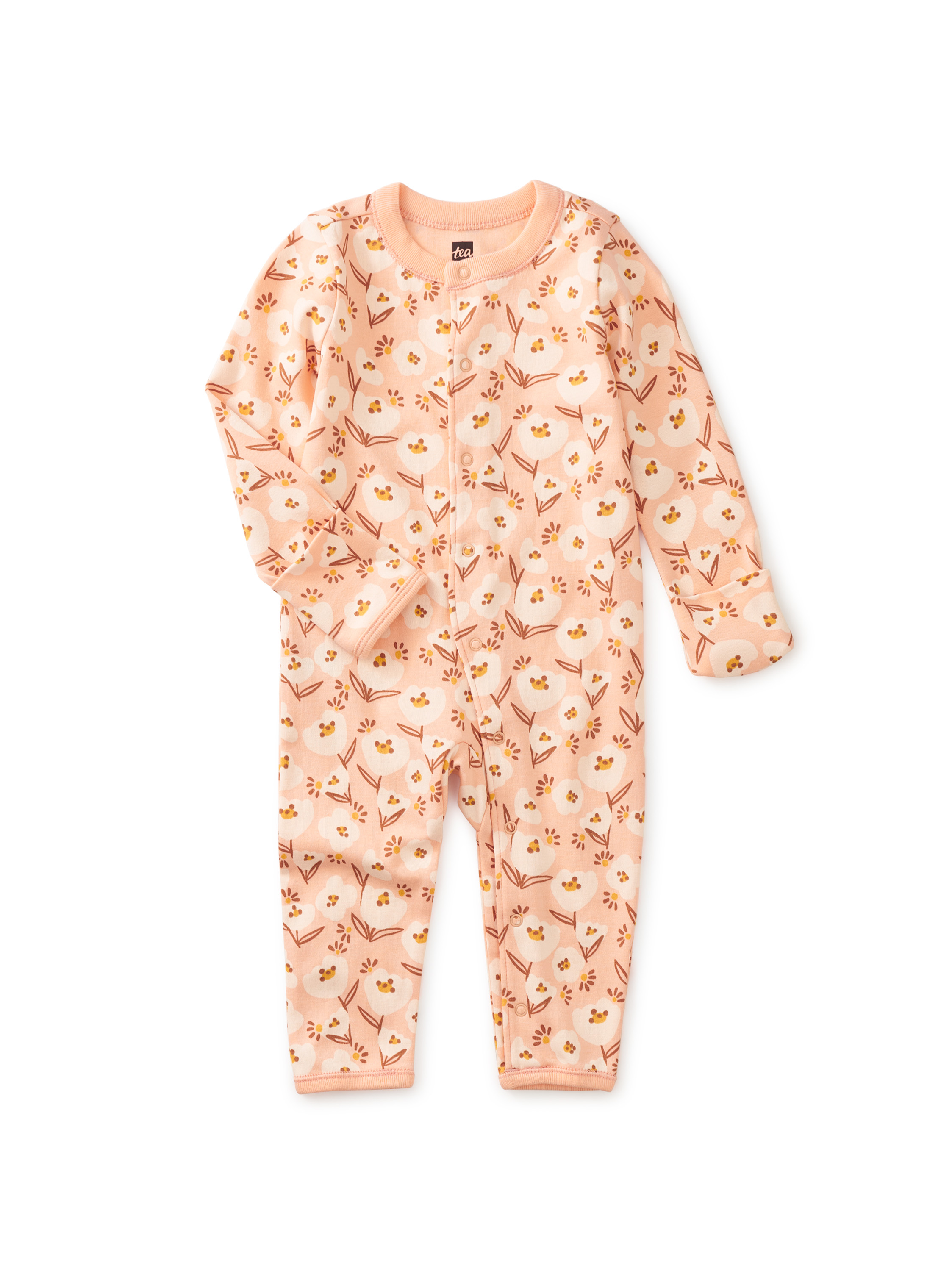 Front Snap Baby Romper Tea Collection