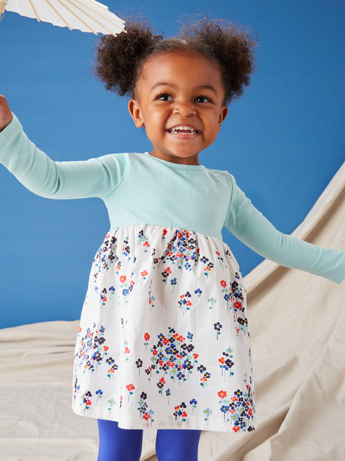 Print Mix Skirted Baby Dress