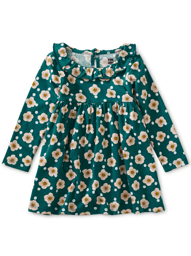Ruffle Neck Empire Baby Dress