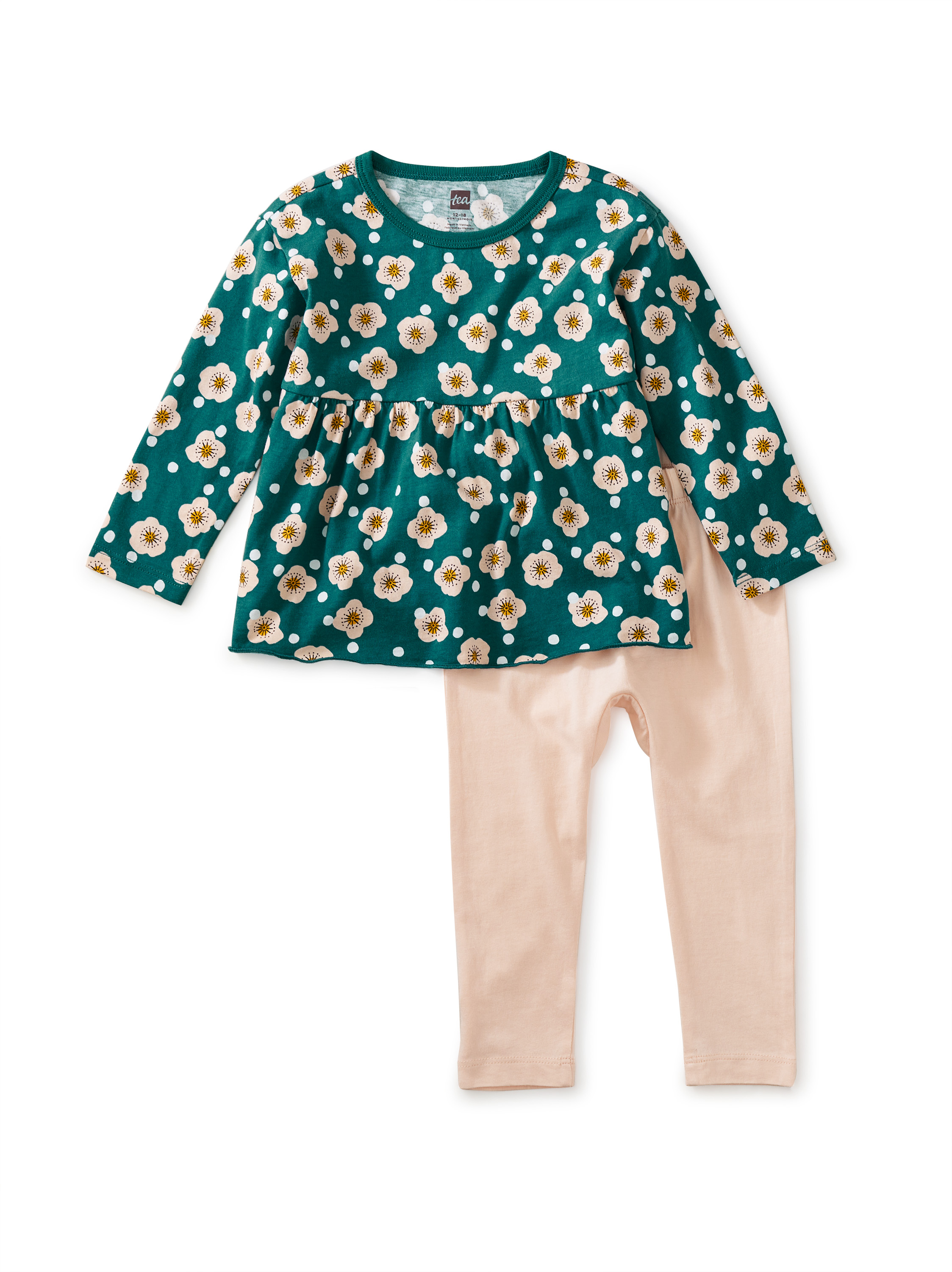 Peplum Top & Pants Baby Set Tea Collection