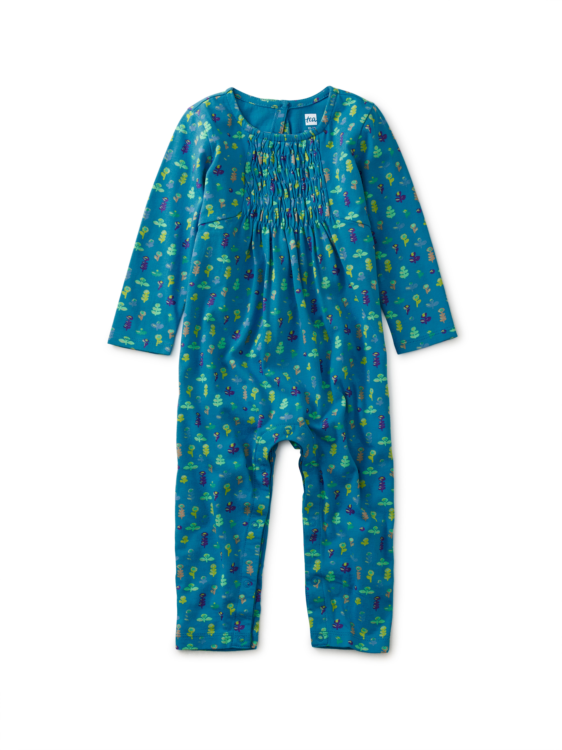 Paneled Baby Romper Tea Collection