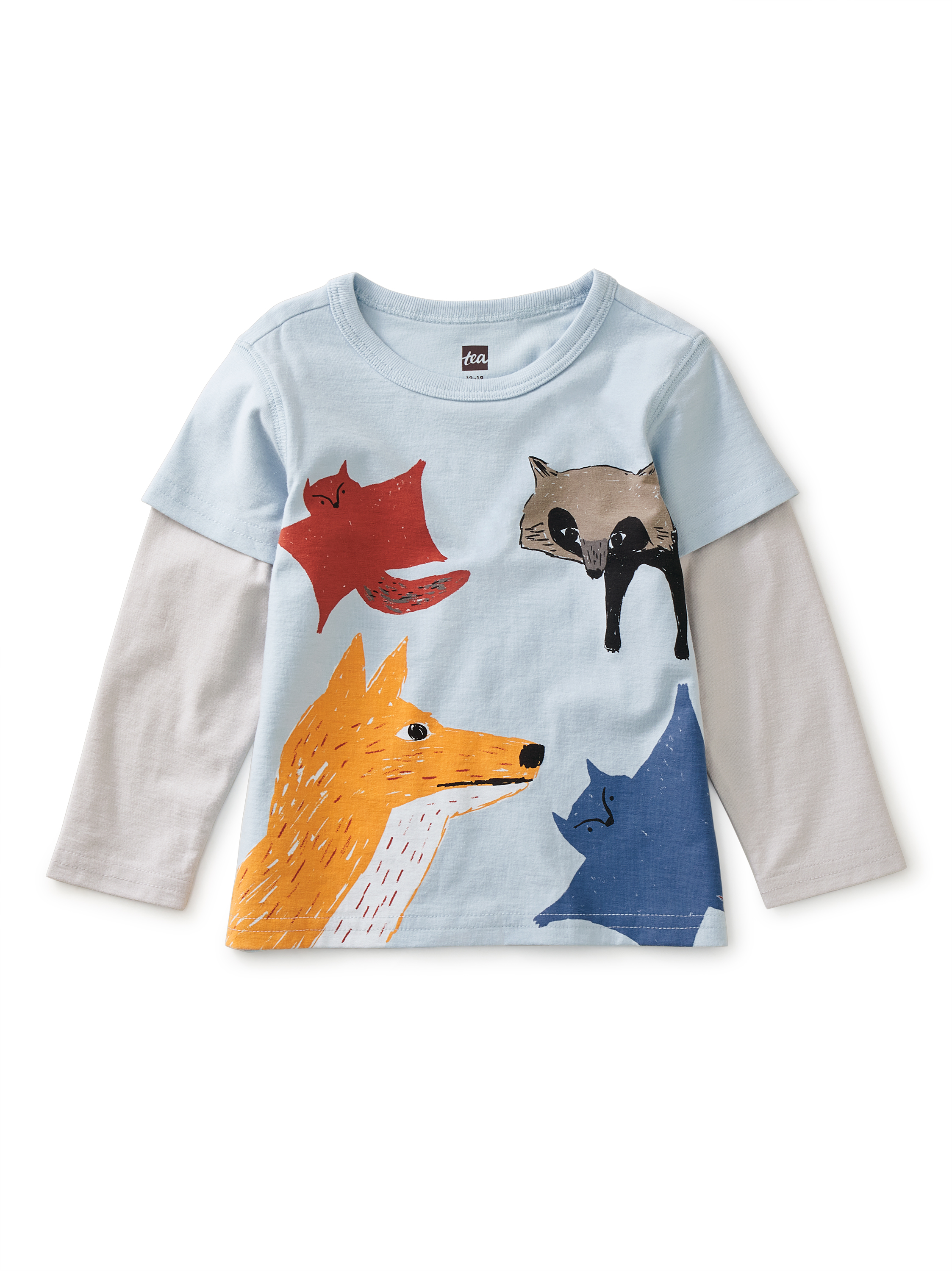 Animal Party Baby Graphic Tee Tea Collection
